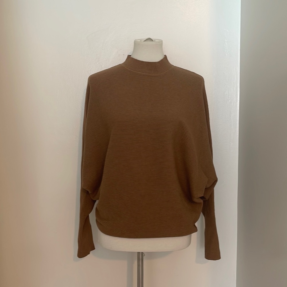 Modern Citizen Ribbed Sweater Tan